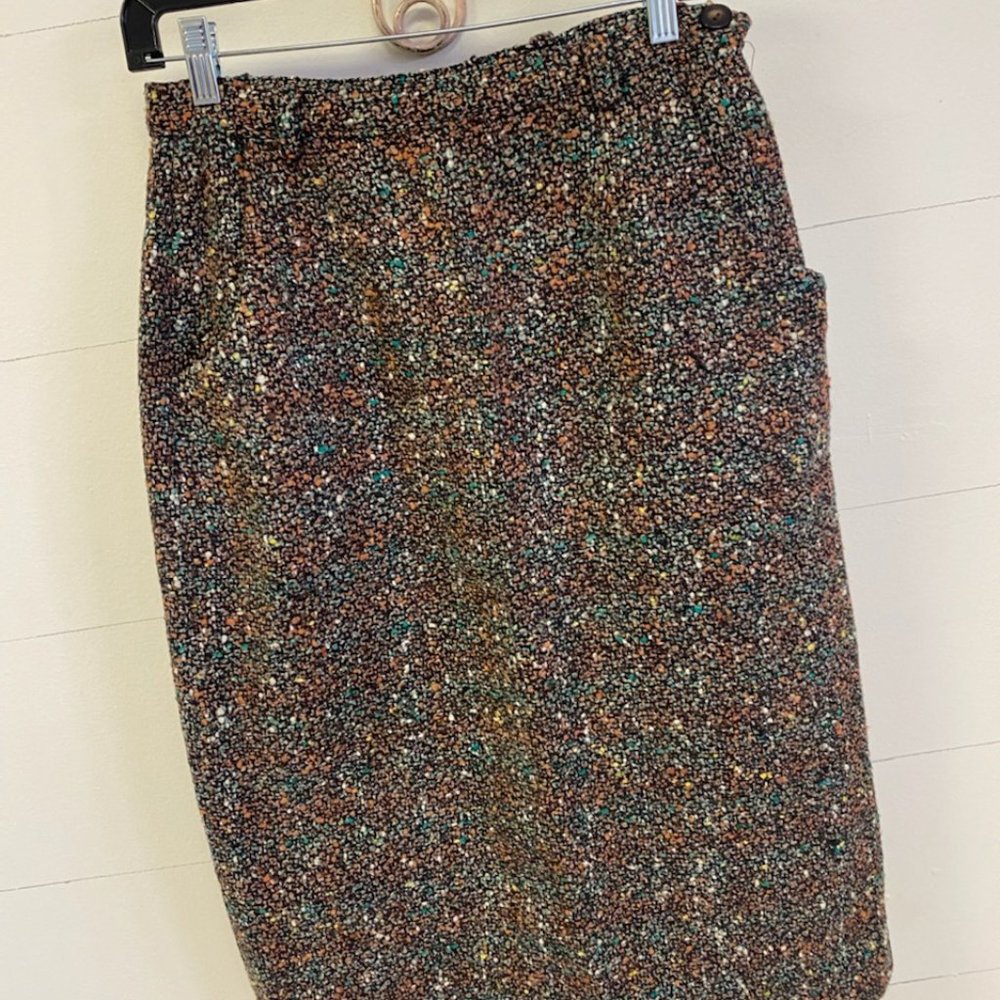VINTAGE TWEED PENCIL SKIRT